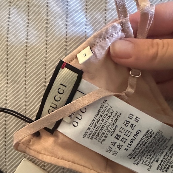 Gucci Blush Pink Logo Bralette - Picture 4 of 5